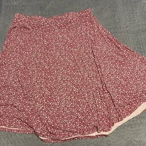 Floral Pink/Red Skirt